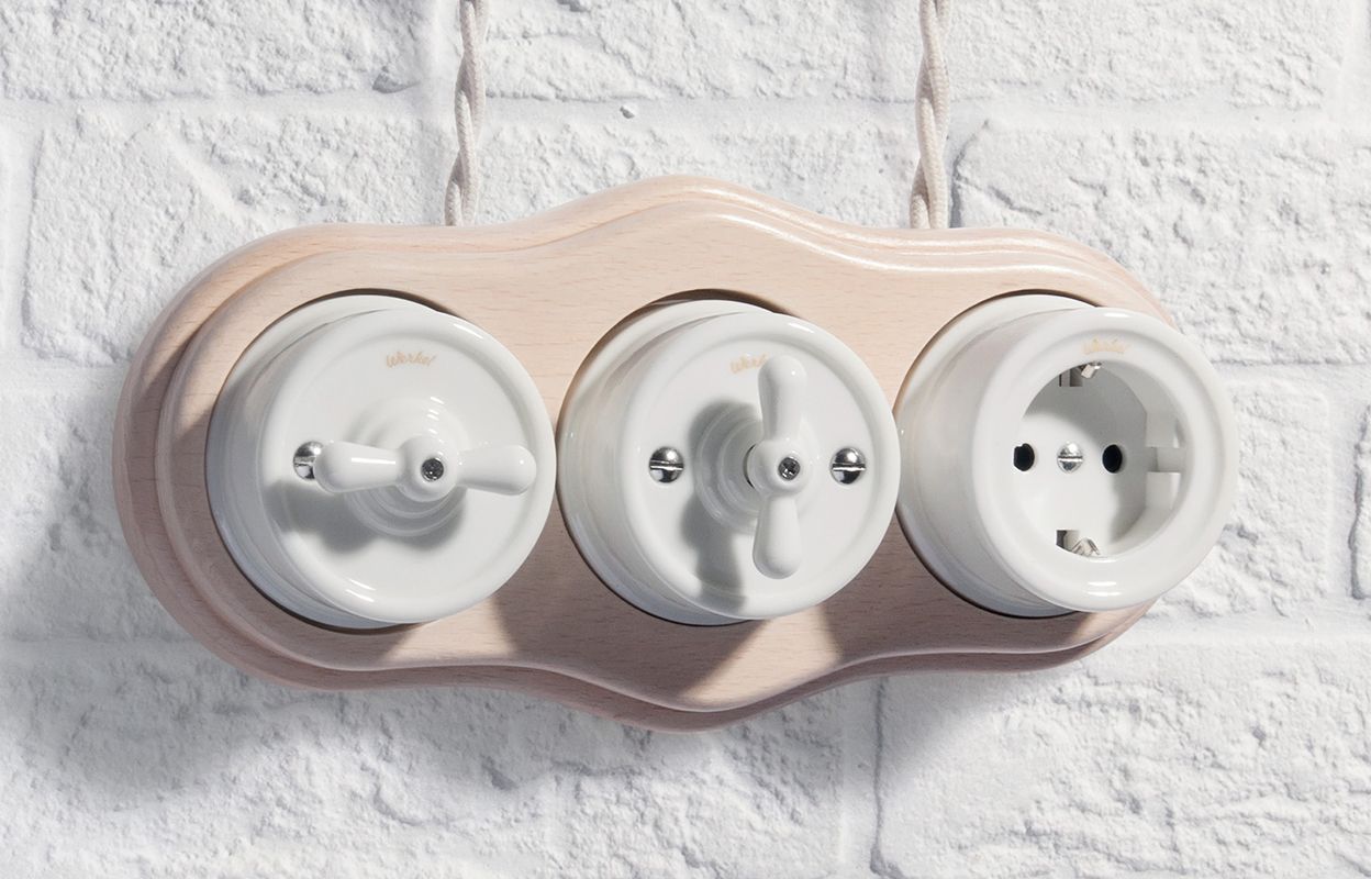 întrerupător retro în designul modern