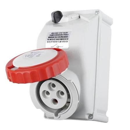 73364 PRIZA INTERBLOCATA 3P+E 32A 400V 6h IP67 FANTON