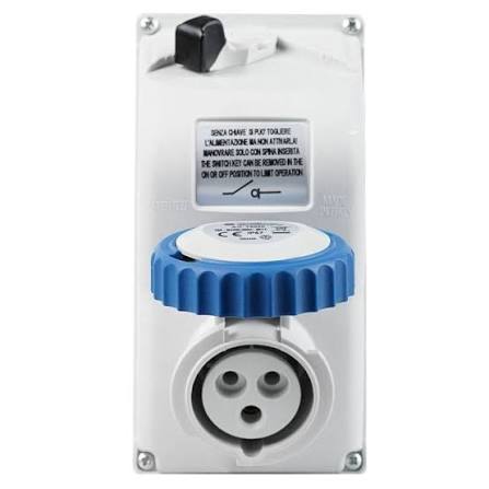 73360 PRIZA INTERBLOCATA 2P+E 32A 230V 6h IP67 FANTON