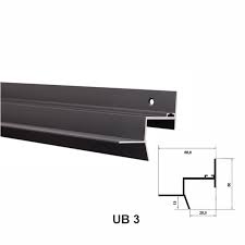 ML15013 MLUB3 Profil de tip ascuns pentru tavan Negru Mat 2,5m Mondo Luce