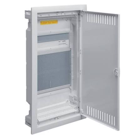 VU36NWB Panou tablou multimedia incastrat 36 mod usa metal HAGER