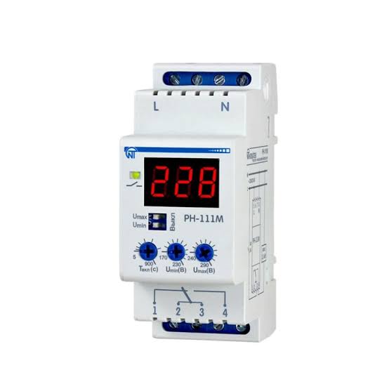 RN-111M  Releu de protectie tensiune monofazat 2M 16A 220V NOVATECK ELECTRO